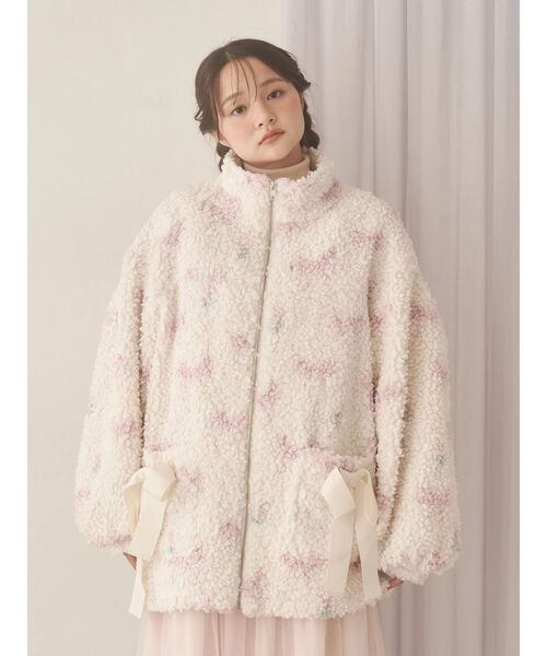 merry jenny（メリージェニー） ブルゾン アウター Fluffy Tulip Boa