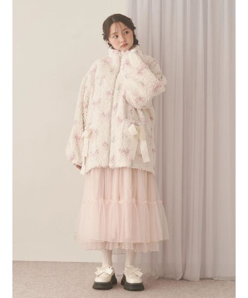 merry jenny（メリージェニー） ブルゾン アウター Fluffy Tulip Boa