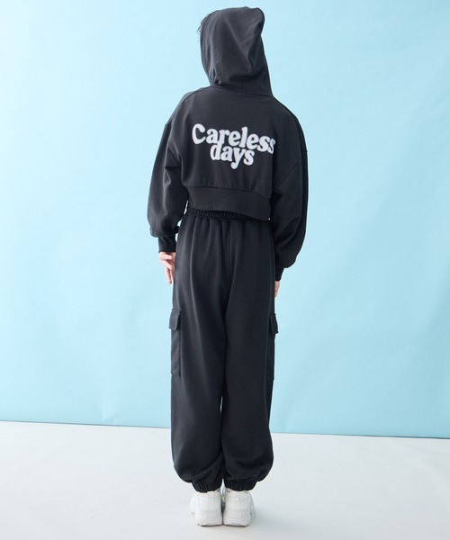 BISKEE パーカー ショート丈 ジップパーカー キッズ 子供服 女の子