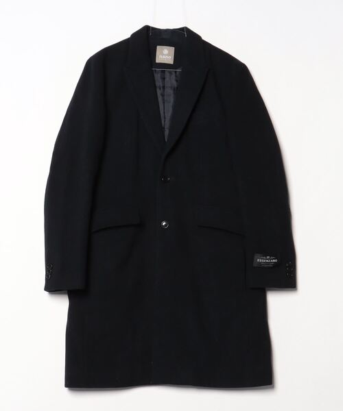 NANO universe（ナノ・ユニバース） チェスターコート - ブラック