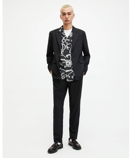 「ALLSAINTS」 半袖シャツ X-SMALL ブラック メンズ_画像4