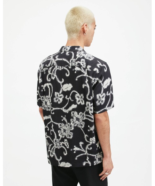 「ALLSAINTS」 半袖シャツ X-SMALL ブラック メンズ_画像7