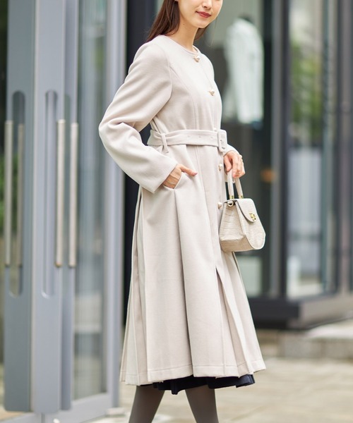 「tocco closet」 ノーカラーコート M アイボリー レディース_画像7