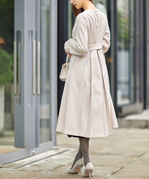 「tocco closet」 ノーカラーコート M アイボリー レディース_画像8