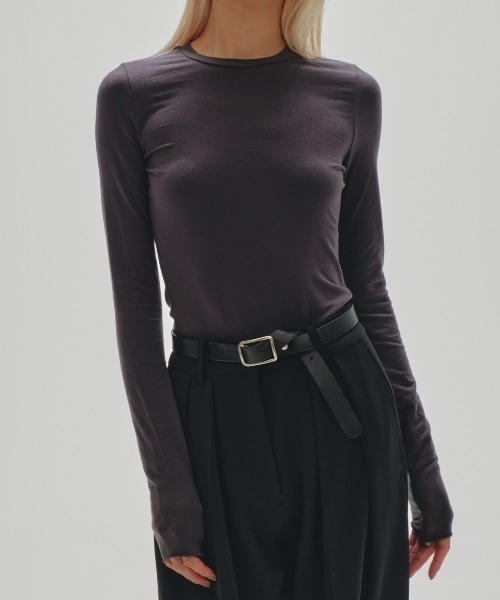 「TODAYFUL」 長袖カットソー FREE グレー レディース_画像3