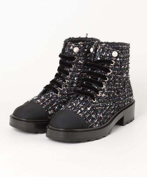 CHANEL（シャネル） ショートブーツ 36.5 ブラック レディース