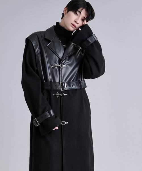 Ellno de Mavie（エルノデメヴィ） トレンチコート MEDIUM ブラック