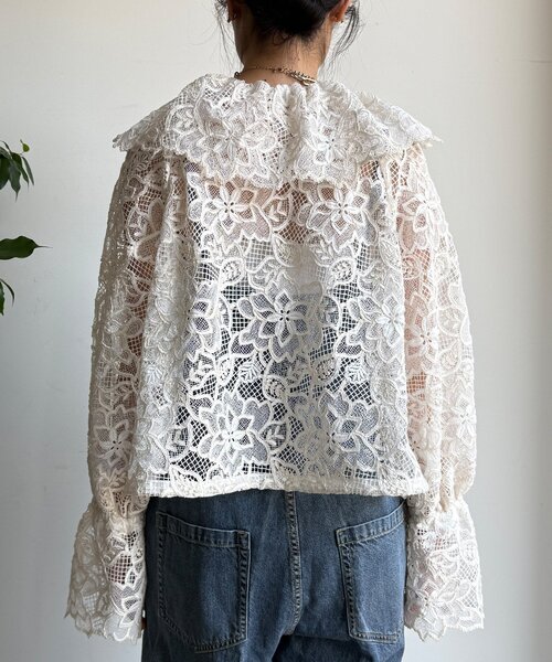DouDou（ドゥドゥ） ブラウス シャツ レースボレロシャツ レディース