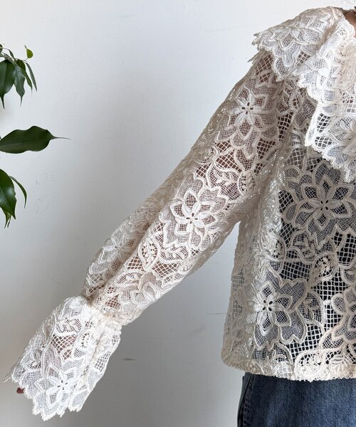 DouDou（ドゥドゥ） ブラウス シャツ レースボレロシャツ レディース