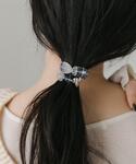 ヘアゴム クリアビーズモチーフヘアポニーの詳細画像4