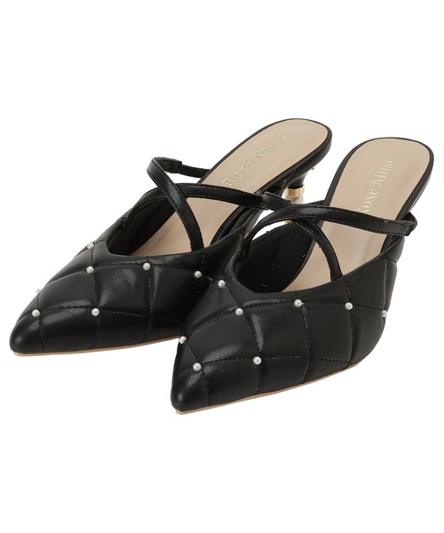 Rose Muse（ロゼミューズ） パンプス ミュール Quilting cross mule