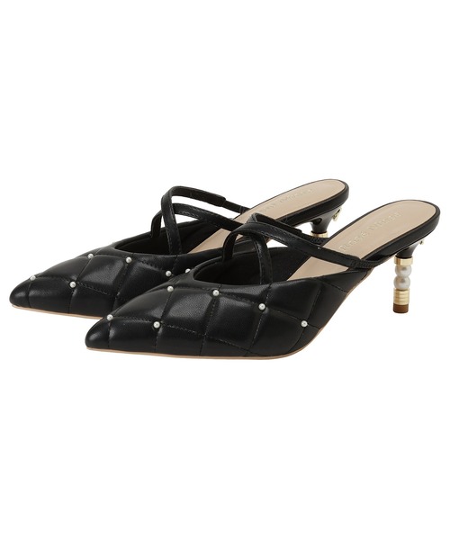 Rose Muse ロゼミュ ミュール Rose Muse（ロゼミューズ） パンプス ミュール Quilting cross mule