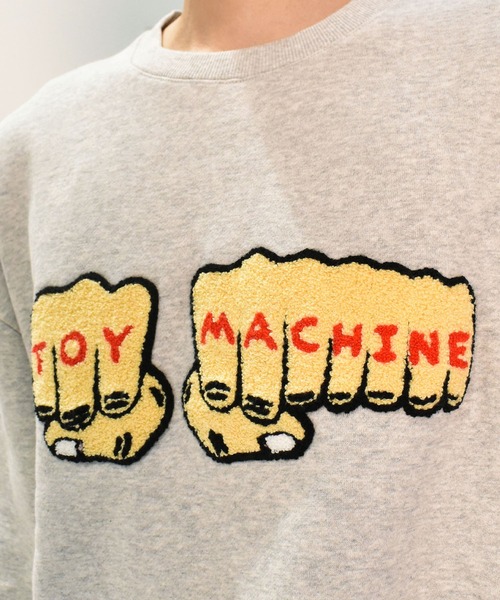 「TOY MACHINE」 スウェットカットソー M アッシュグレー メンズ_画像7