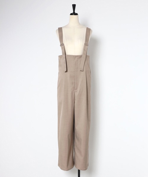 「Bonjour Sagan」 オーバーオール FREE チャコールグレー レディース_画像2