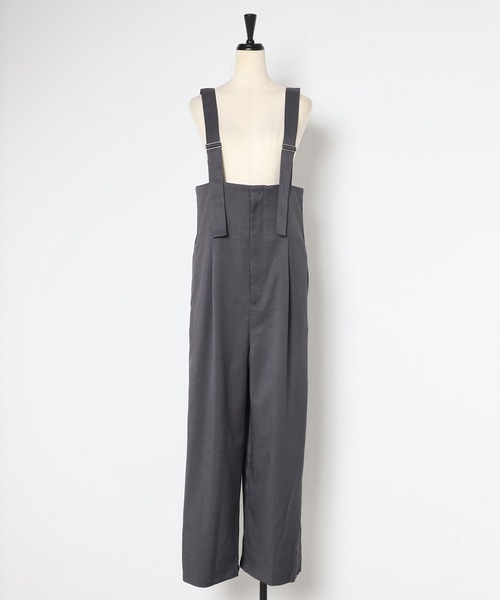 「Bonjour Sagan」 オーバーオール FREE チャコールグレー レディース_画像3