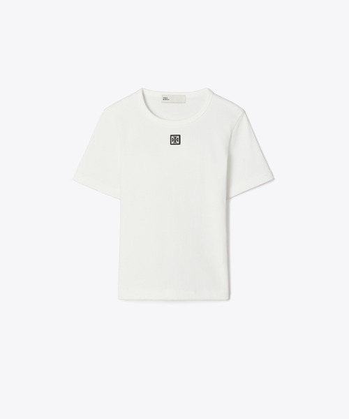 TORY BURCH（トリーバーチ） tシャツ 半袖 コットン リブ Tシャツ