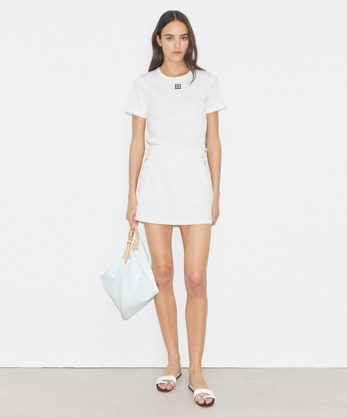 TORY BURCH（トリーバーチ） tシャツ 半袖 コットン リブ Tシャツ