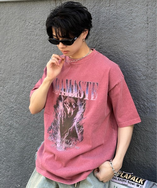 「ADAMASTE」 半袖Tシャツ MEDIUM ブラック系その他 メンズ_画像2