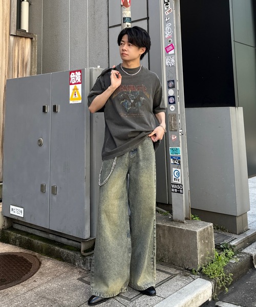 「ADAMASTE」 半袖Tシャツ MEDIUM ブラック系その他 メンズ_画像7