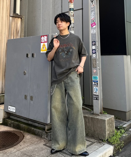 「ADAMASTE」 半袖Tシャツ MEDIUM ブラック系その他 メンズ_画像8