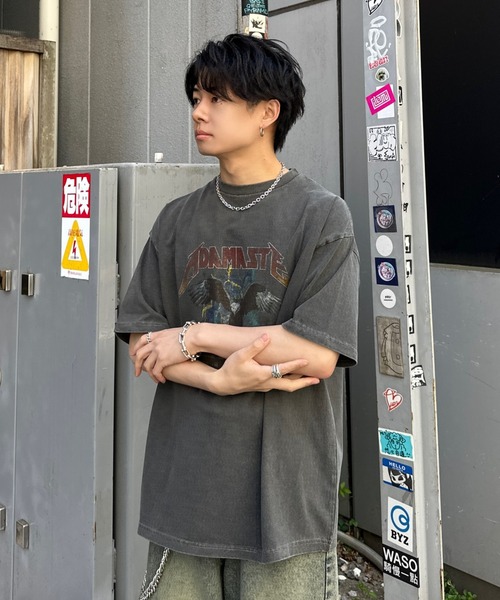 「ADAMASTE」 半袖Tシャツ MEDIUM ブラック系その他 メンズ_画像9
