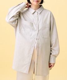 LEPSIM（レプシィム） 授乳ブラ マタニティ 「産前・産後対応 LEPSIM マタニティサラキレフリルブラウストップスブラウスストライプ