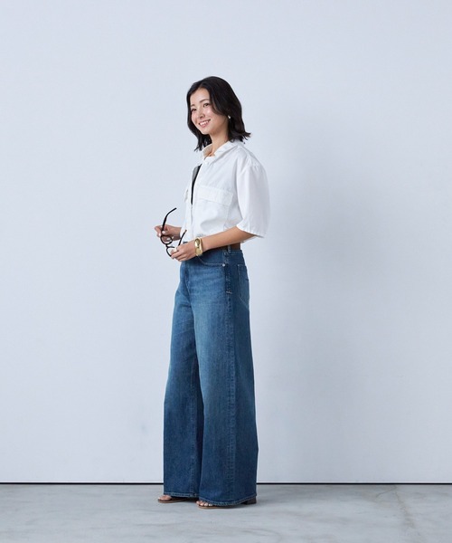 ジーンズ デニム デニムパンツ バギーストレート”MARY レディースの画像