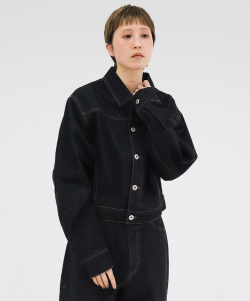 ジャケット・アウター   jeans denim short jacket lit デニムジャケット gジャン Denim Short Jacket レディース メンズ