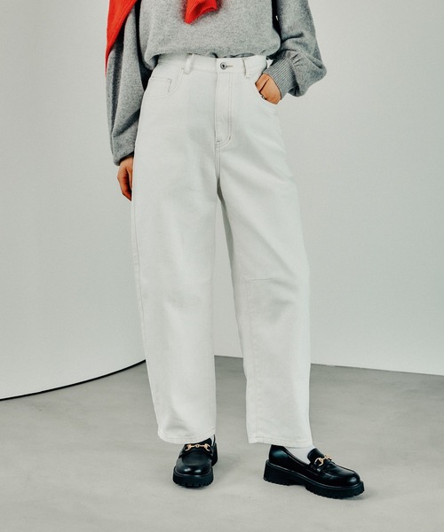 「LEPSIM」 デニムパンツ MEDIUM ライトブルー レディース_画像2