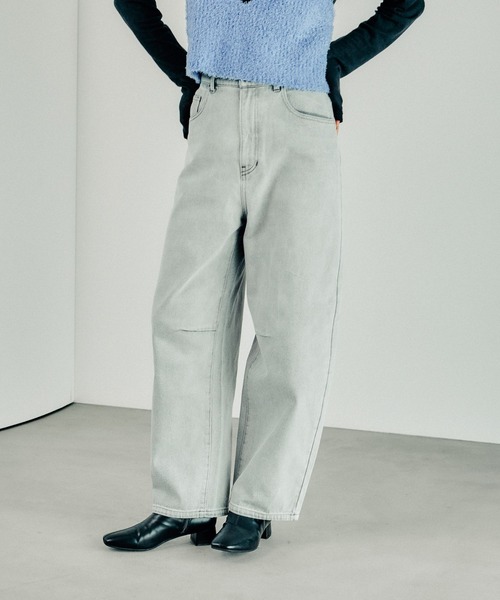 「LEPSIM」 デニムパンツ MEDIUM ライトブルー レディース_画像8