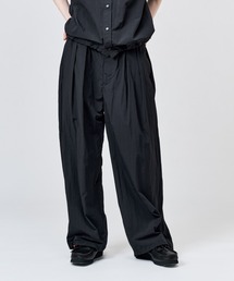WETTEMPT ワイドパンツ パンツ NYLON BICOLOR 2TUCK DRAWSTRING PANTS