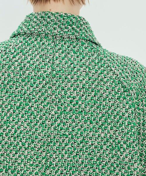 TOMORROWLAND .B コート アウター GREEN TWEED オーバーサイズ