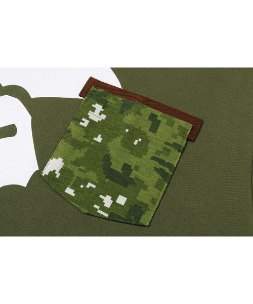 tシャツ MULTI PIXEL CAMO MAD APE FACE POCKET TEE メンズ レディースの画像