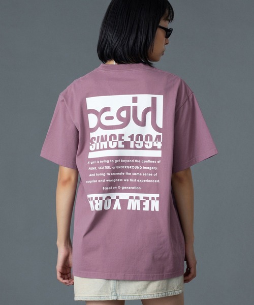 tシャツ BI COLOR BOX LOGO S/S TEE レディースの画像