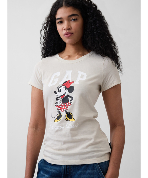 GAP（ギャップ） tシャツ 半袖 × ディズニー GAPロゴTシャツ