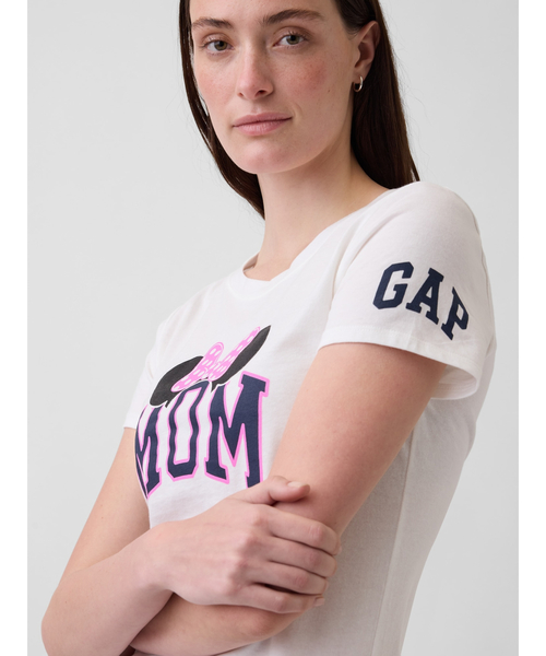 GAP（ギャップ） tシャツ × ディズニー GAPロゴTシャツ レディース