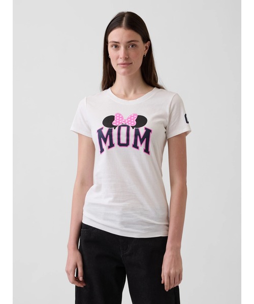 新品♡今季♡GAP♡MOM♡ギャップ♡M♡Tシャツ♡ロゴ♡ディズニー♡ミニー GAP（ギャップ） tシャツ × ディズニー GAPロゴTシャツ レディース
