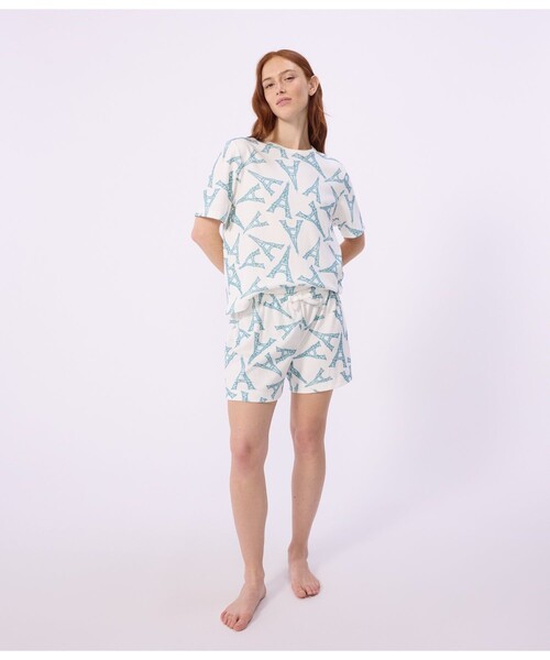 PETIT BATEAU（プチバトー） パジャマ ルームウェア エッフェル塔
