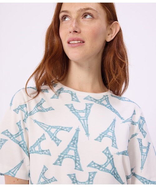 PETIT BATEAU（プチバトー） パジャマ ルームウェア エッフェル塔