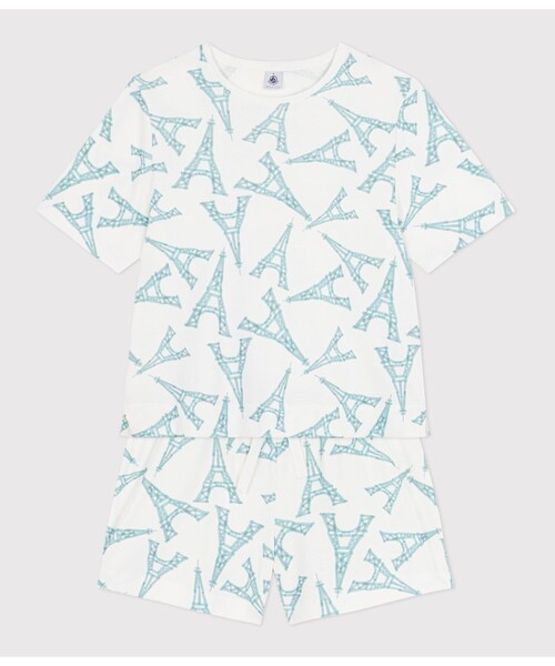 PETIT BATEAU（プチバトー） パジャマ ルームウェア エッフェル塔