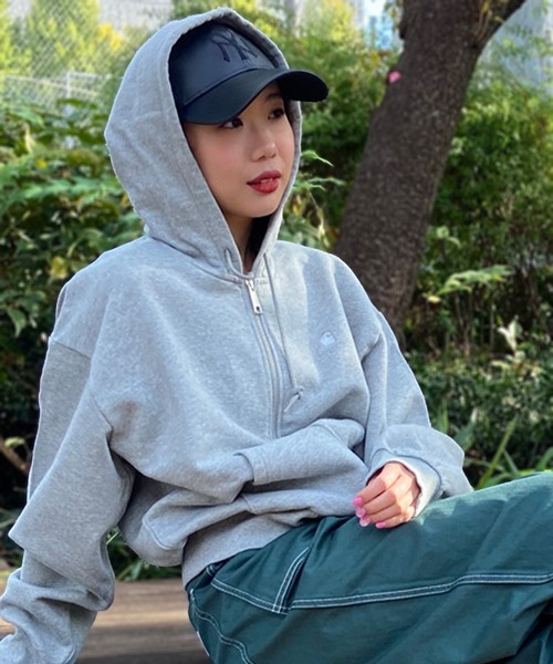 「Carhartt」 ジップアップパーカー X-SMALL グレー レディース