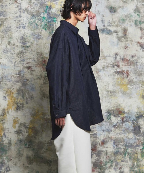 「MAISON SPECIAL」 長袖シャツ 1 ブラック メンズの画像