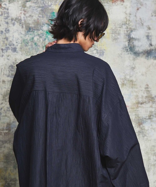 「MAISON SPECIAL」 長袖シャツ 1 ブラック メンズの画像