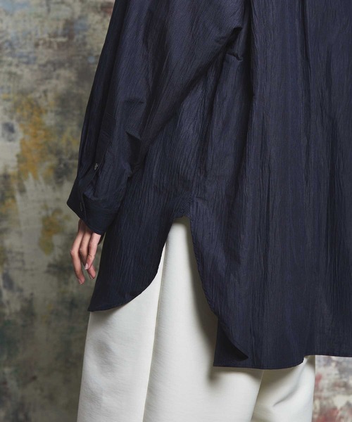 「MAISON SPECIAL」 長袖シャツ 1 ブラック メンズの画像