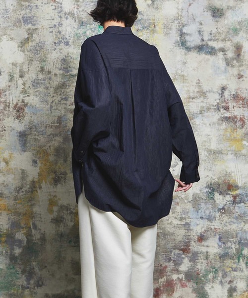 「MAISON SPECIAL」 長袖シャツ 1 ブラック メンズの画像
