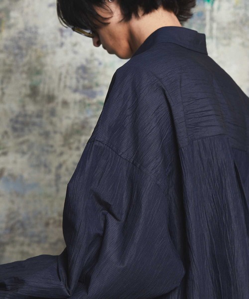 「MAISON SPECIAL」 長袖シャツ 1 ブラック メンズの画像