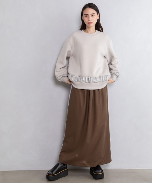 「MARECHAL TERRE」 長袖カットソー MEDIUM ブラウン レディース_画像4
