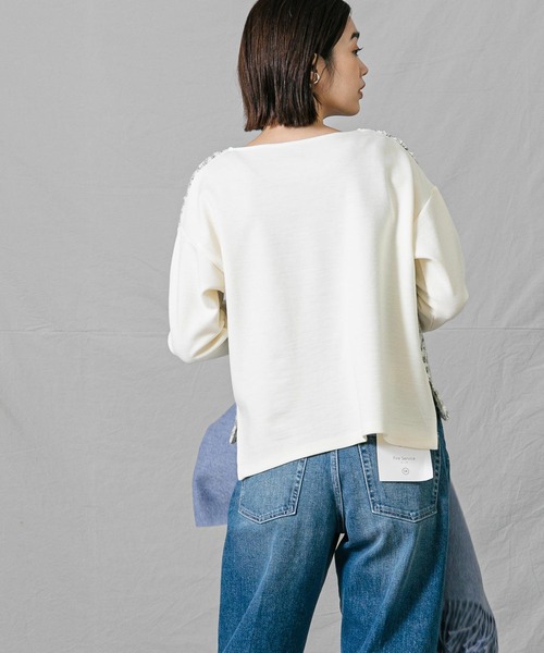 「malla」 長袖カットソー 38 ブラック レディース_画像8