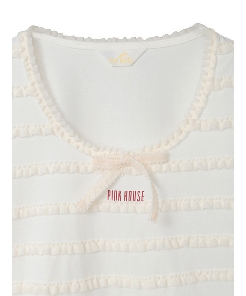 PINK HOUSE（ピンクハウス） tシャツ 半袖 トリコットオーガンジー