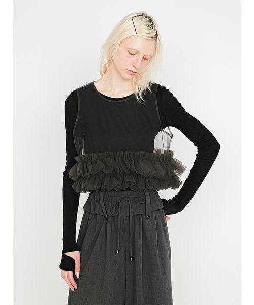 SORIN（ソリン） ベスト ジレ Frilled Tulle Vest/フリル チュール